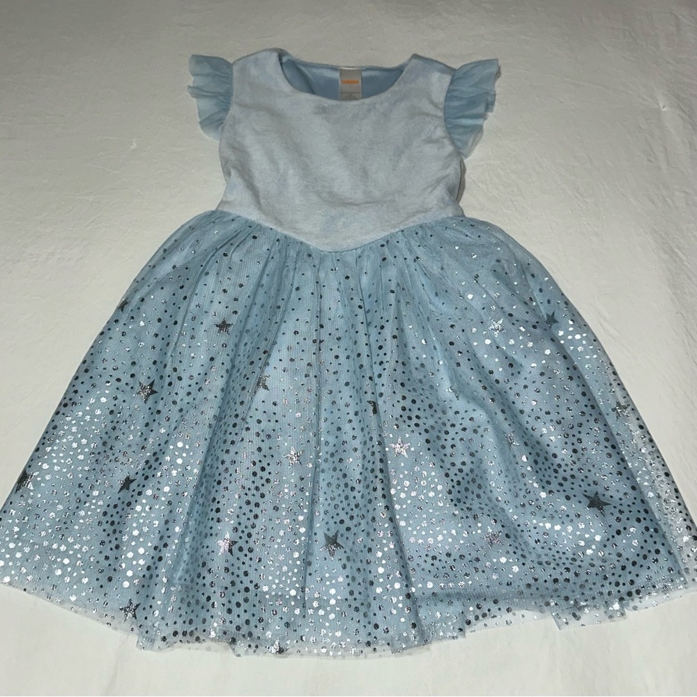 Gymboree Light Blue Starry Kids Dress
